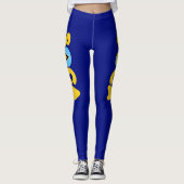 Soca Saint Lucia Flag Karneval Leggings (Vorderseite)