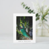 Soca Schlucht in Slowenien Postkarte (Stehend Vorderseite)