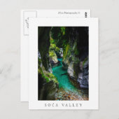 Soca Schlucht in Slowenien Postkarte (Vorne/Hinten)