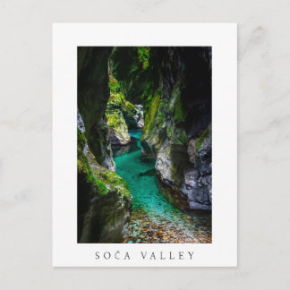 Soca Schlucht in Slowenien Postkarte