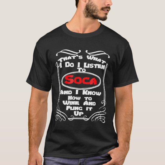 Soca Threads Wine And Fling It Up Carnival T-Shirt (Vorderseite)