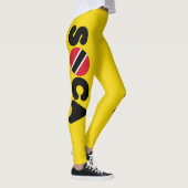 Soca Trinidad & Tobago Flag Karneval Leggings (Rechts)