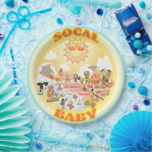 SoCal Baby Plate Pappteller (Party)