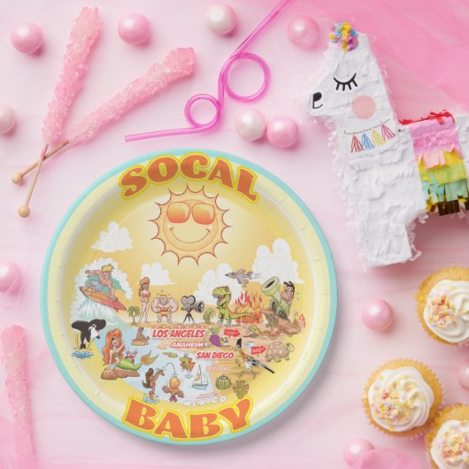 SoCal Baby Plate Pappteller (Party)