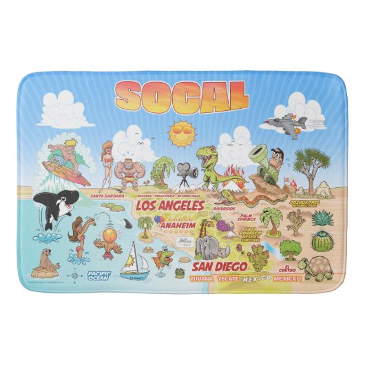 SoCal Bath Mat Badematte (Vorderseite)