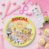 SoCal Beach Paradise Paper Plate Pappteller (Party)