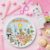 SoCal Blue Sky Plate Pappteller (Party)