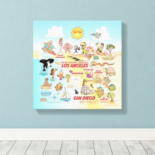 Socal Canvas Print Leinwanddruck (Insitu (Holzboden))