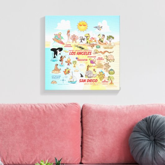 Socal Canvas Print Leinwanddruck (Insitu (Wohnzimmer))