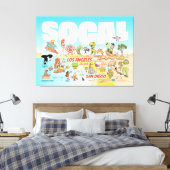 SoCal Canvas Print Leinwanddruck (Insitu (Schlafzimmer))