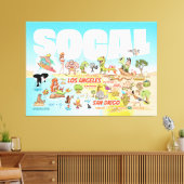 SoCal Canvas Print Leinwanddruck (Insitu (Wohnzimmer))
