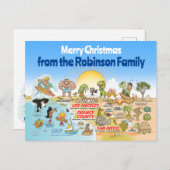 SoCal Custom Christmas Postkarte (Vorne/Hinten)