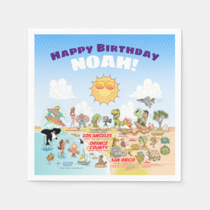 SoCal Custom Geburtstag Napkins Serviette