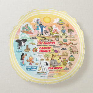 SoCal Dream Rundes Kissen