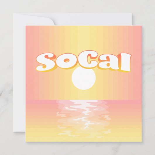 SoCal-Einstellung Einladung (Vorderseite)