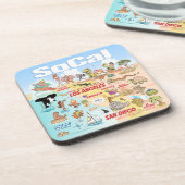 SoCal Getränkeuntersetzer (Linke Seite)