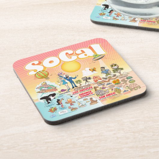 SoCal Getränkeuntersetzer (Linke Seite)