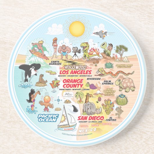 SoCal Getränkeuntersetzer (Vorne)