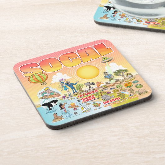 SoCal Getränkeuntersetzer (Linke Seite)