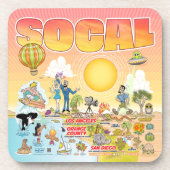 SoCal Getränkeuntersetzer (Vorderseite)