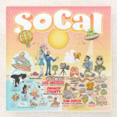 SoCal Glasuntersetzer (Vorderseite)
