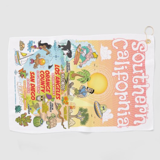 SoCal Golf Handtuch (Horizontal)