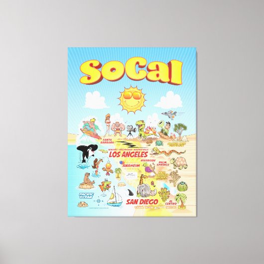 SoCal Leinwanddruck (Vorderseite)