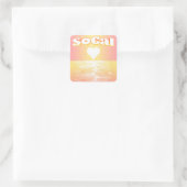 SoCal Liebe Square Sticker (Tasche)