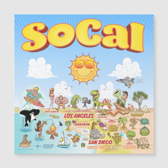 SoCal Magnetkarte (Vorderseite)