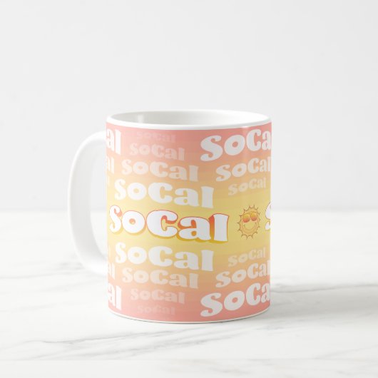 SoCal mit Sun Kaffeetasse (Vorderseite Links)