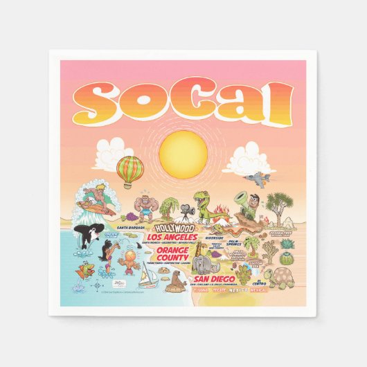 SoCal Napkins Serviette (Vorderseite)