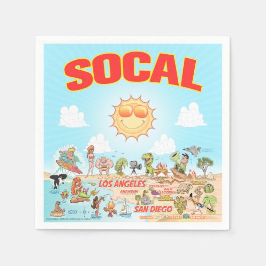 SoCal Napkins Serviette (Vorderseite)