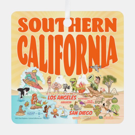 SoCal Ornament Aus Metall (Vorderseite)