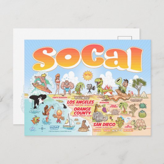 SoCal Postkarte (Vorne/Hinten)