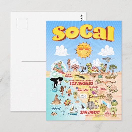 SoCal Postkarte (Vorne/Hinten)