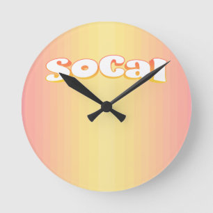 SoCal Runde Wanduhr
