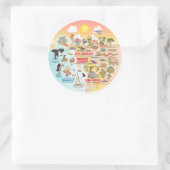 SoCal Runder Aufkleber (Tasche)