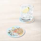 SoCal Runder Pappuntersetzer (Vor Ort)