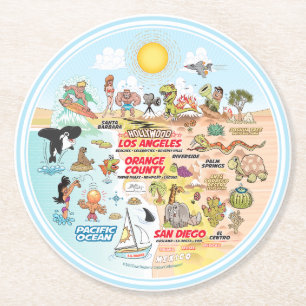 SoCal Runder Pappuntersetzer