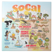 SoCal Scene Keramik Tile