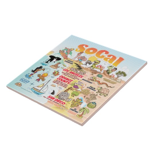 SoCal Scene Keramik Tile Fliese (Seite)