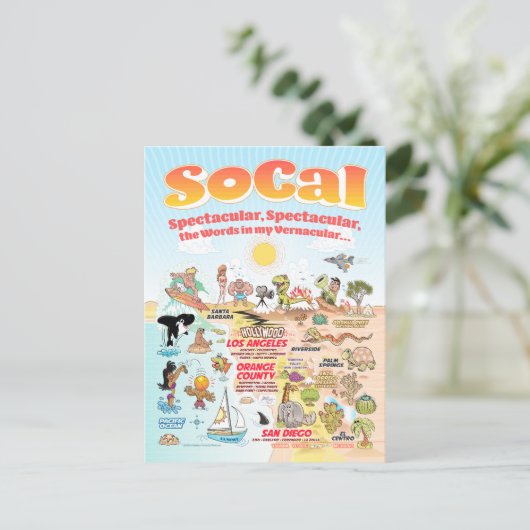 SoCal Scene Postcard Postkarte (Stehend Vorderseite)