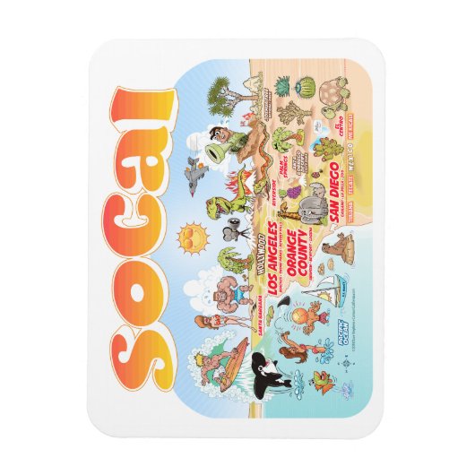 SoCal Souvenir Magnet (Vertikal)