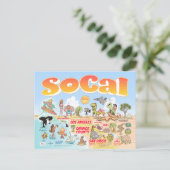 SoCal Souvenir Postcard Postkarte (Stehend Vorderseite)