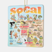 SoCal Square Keramikornament (Links)