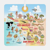 SoCal Square Ornament Aus Metall (Vorderseite)