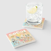 SoCal Steinuntersetzer (Seitenansicht)