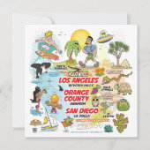 SoCal-Strandparadies Save The Date (Vorderseite)