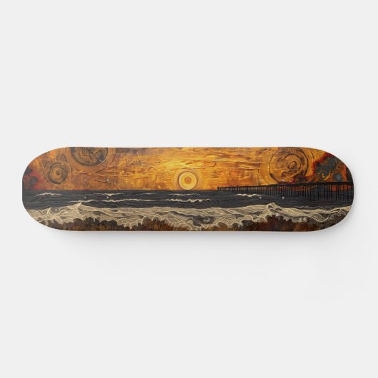SoCal Sundown Ripples Skateboard (Horizontal)