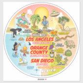 SoCal Sunset Aufkleber (Blatt)